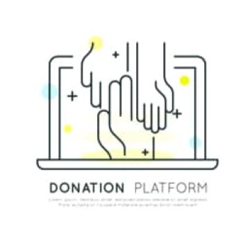donation platform graphic - intersecting hands